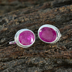 Wen Red Dainty Solitaire Stud Earring