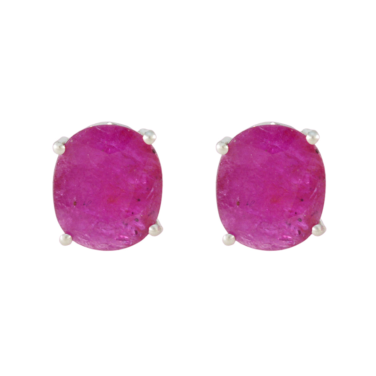 Rosa Red Dainty Solitaire Stud Earring