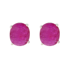 Rosa Red Dainty Solitaire Stud Earring
