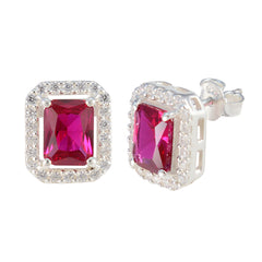 Micaela Red Dainty multiple Stud Earring