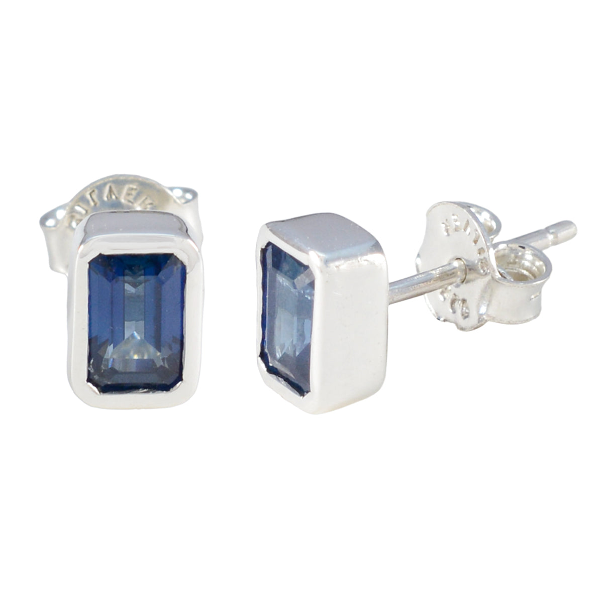 Natalia Blue Elegant Solitaire Stud Earring