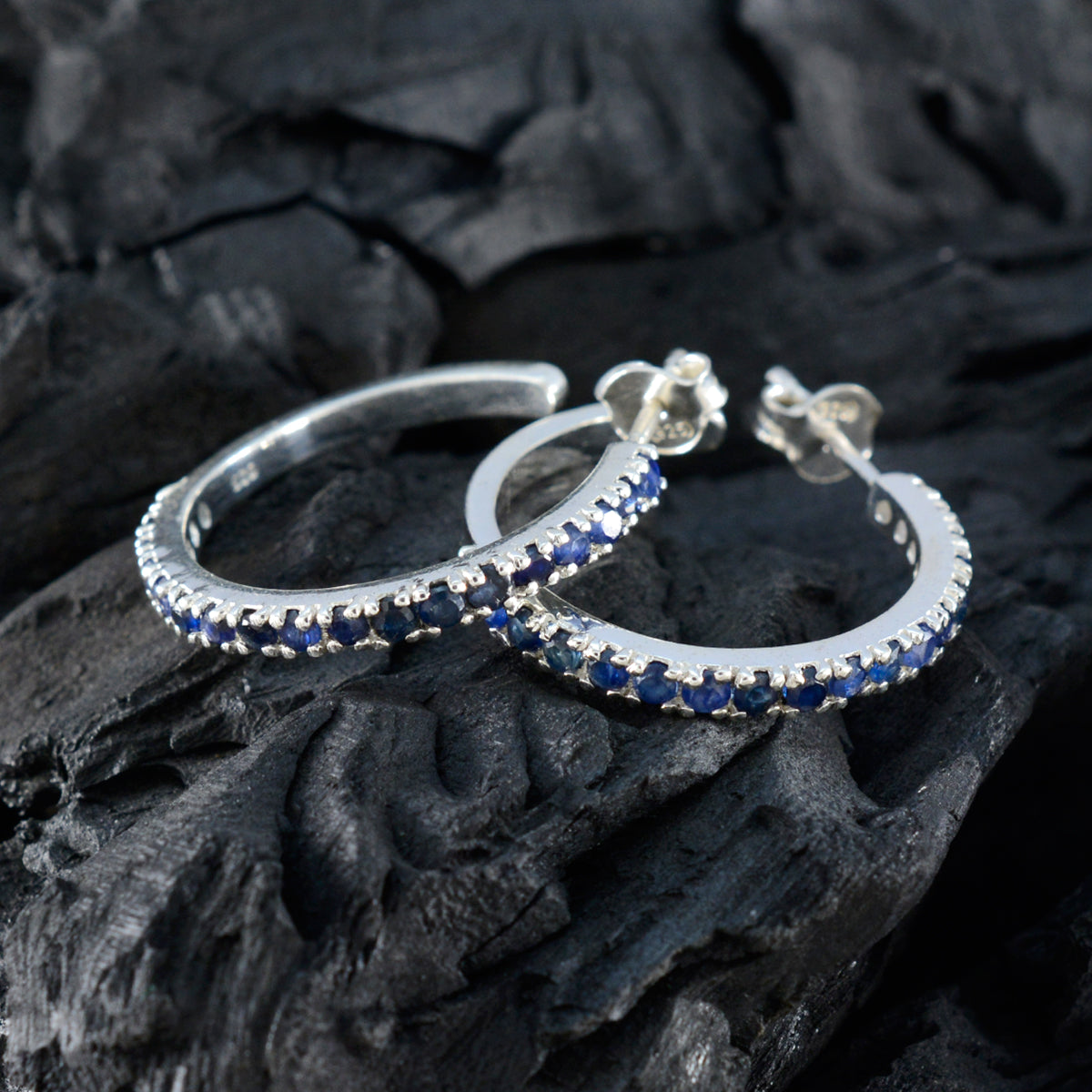 Seo yeon Blue Whisper thin multiple Stud Earring