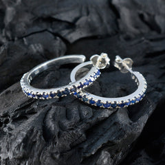 Seo yeon Blue Whisper thin multiple Stud Earring
