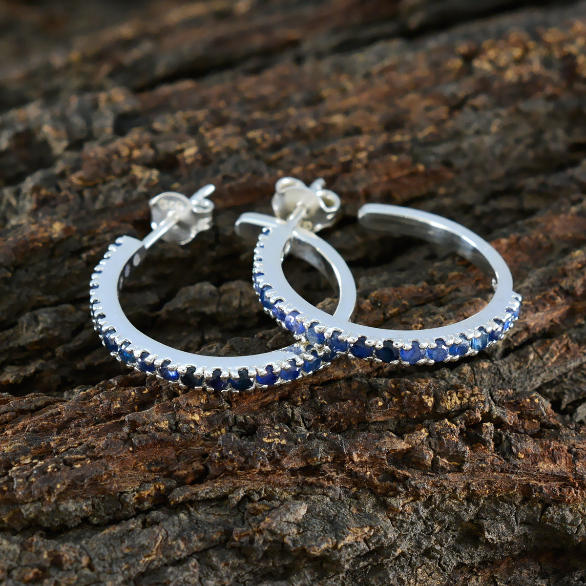 Seo yeon Blue Whisper thin multiple Stud Earring