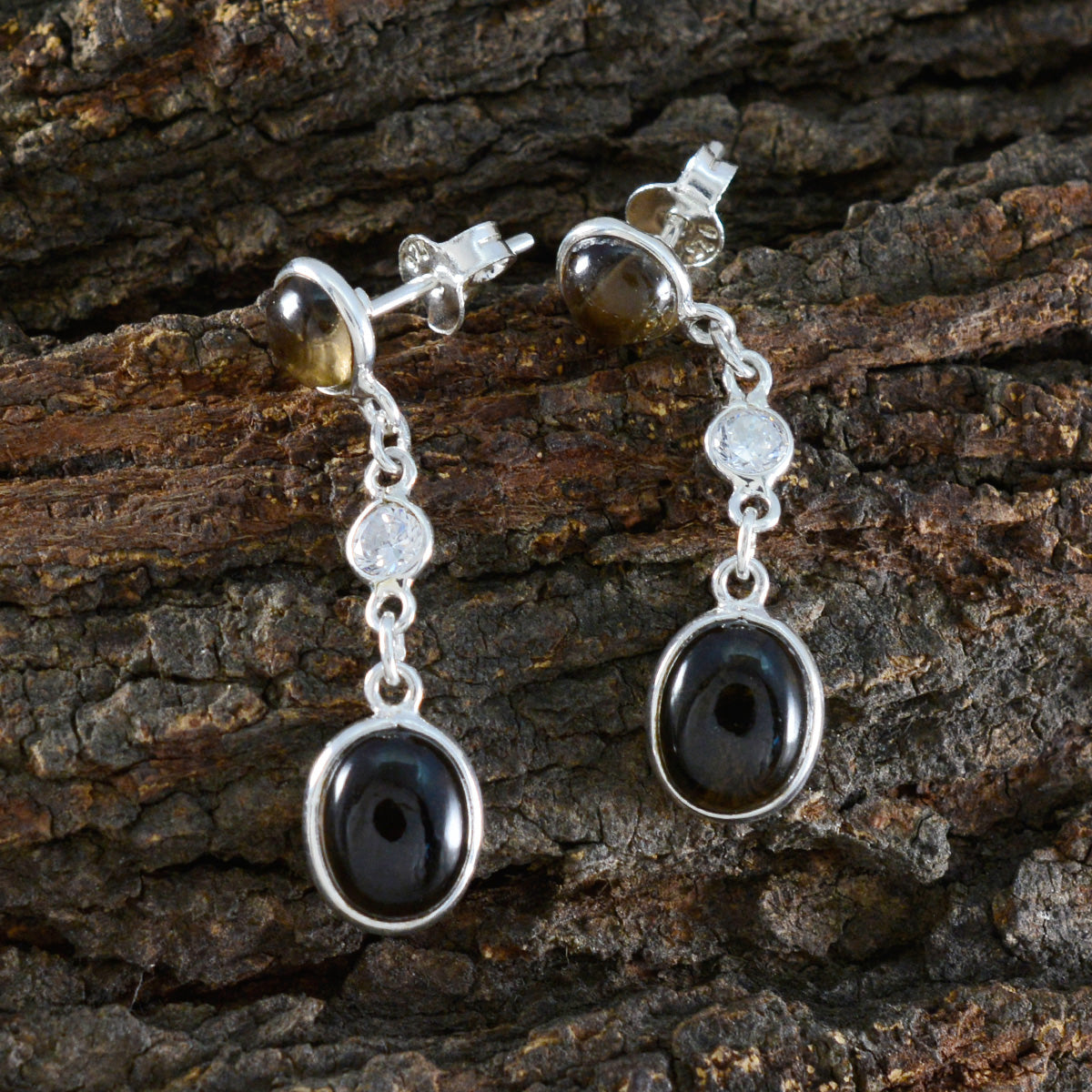 Yasmin Brown Delicate multiple Stud Earring
