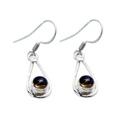 Jia Brown Delicate multiple Dangle Earring Smoky Quartz Brown Dangle