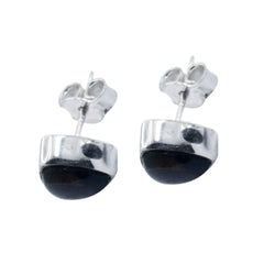 Eun ji Brown Elegant Solitaire Stud Earring Smoky Quartz Brown Stud