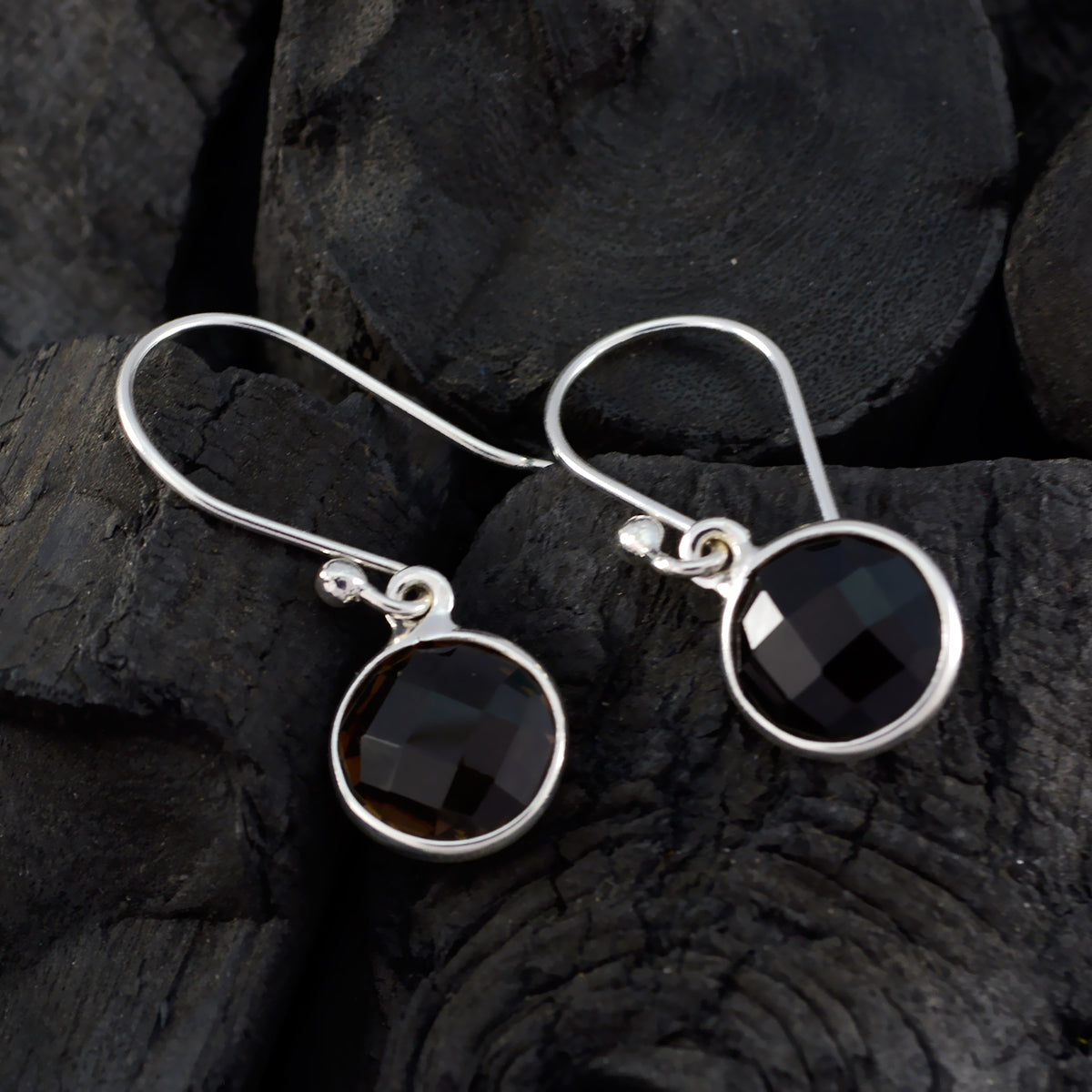 Ha eun Brown Elegant multiple Dangle Earring