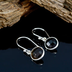 Ha eun Brown Elegant multiple Dangle Earring