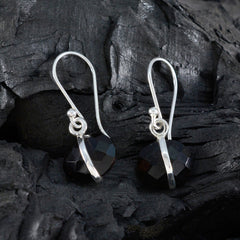 Luna Brown Dainty Solitaire Dangle Earring