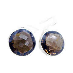 Haruka Brown Dainty multiple Dangle Earring Smoky Quartz Brown Dangle