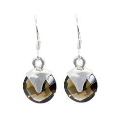 Hina Brown Delicate multiple Dangle Earring Smoky Quartz Brown Dangle