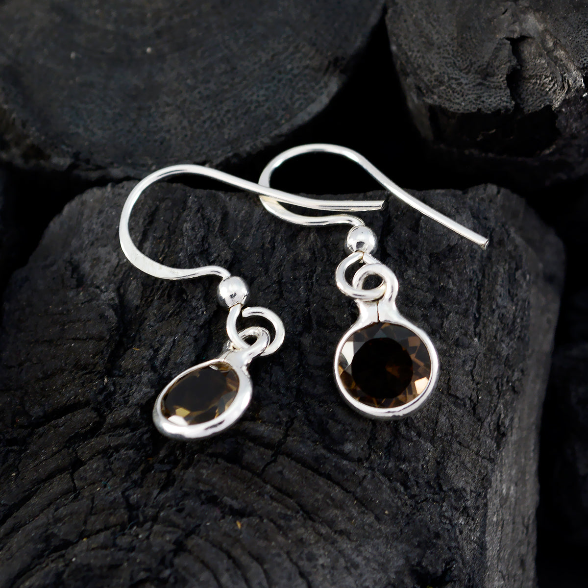 Jiwoo Brown Elegant multiple Dangle Earring