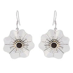 Anna Brown Essential Solitaire Dangle Earring Smoky Quartz Brown Dangle