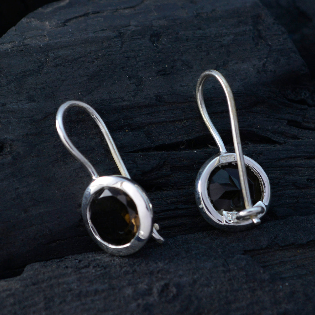 Charlotte Brown Delicate Solitaire Dangle Earring