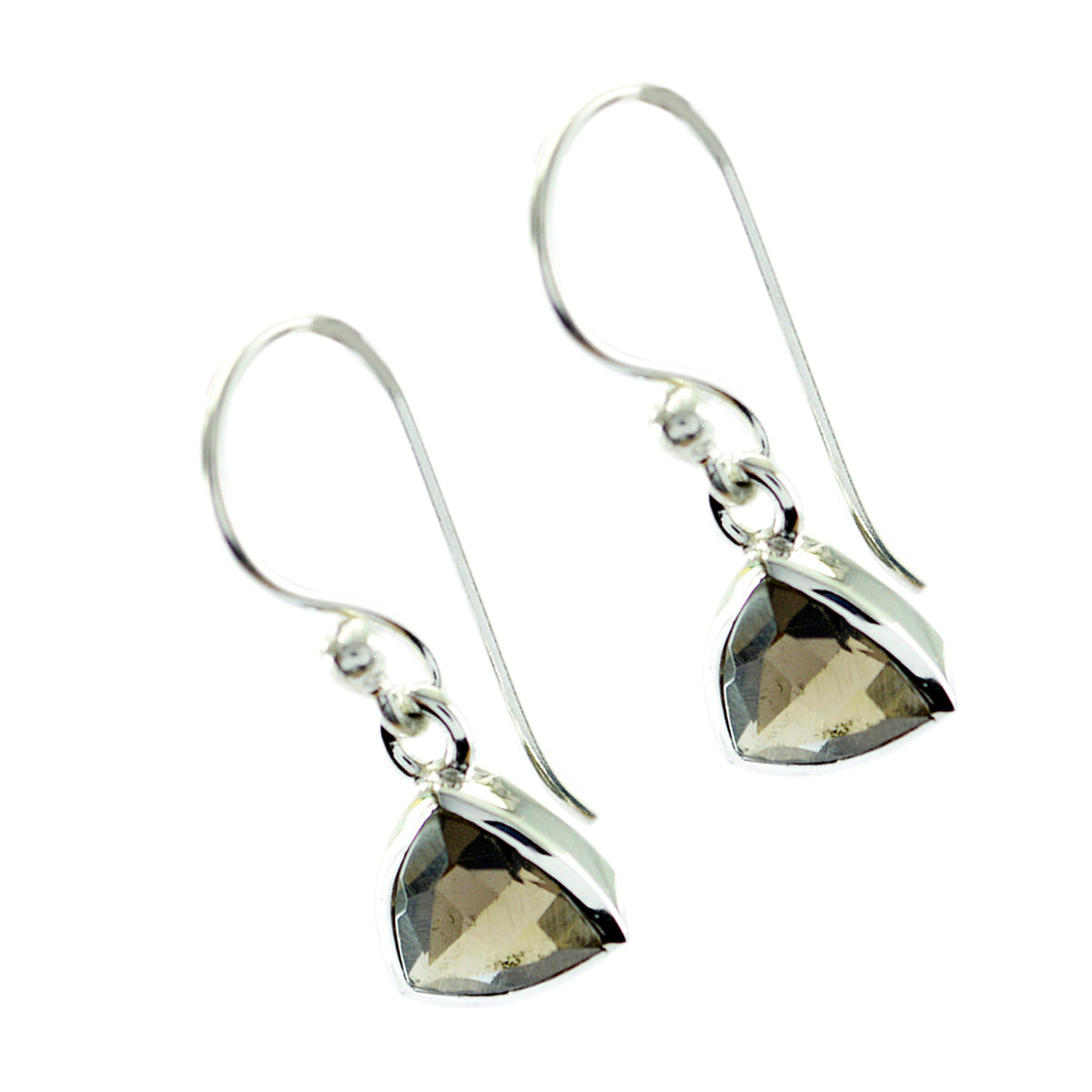 Yuki Brown Elegant Solitaire Dangle Earring