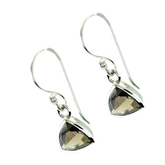 Yuki Brown Elegant Solitaire Dangle Earring