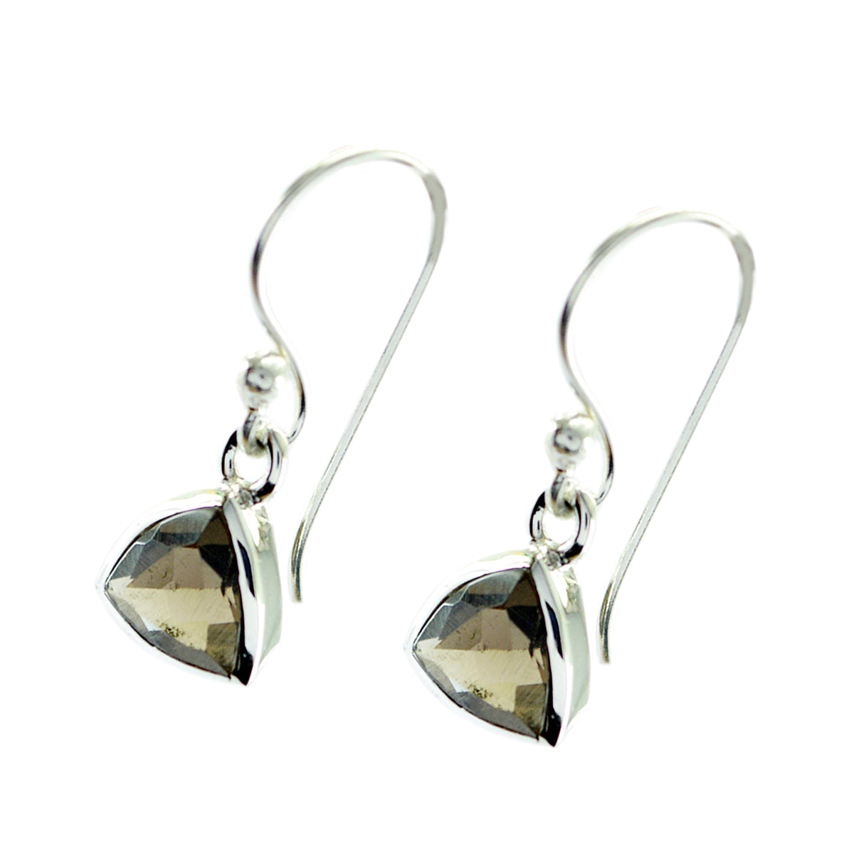 Yuki Brown Elegant Solitaire Dangle Earring