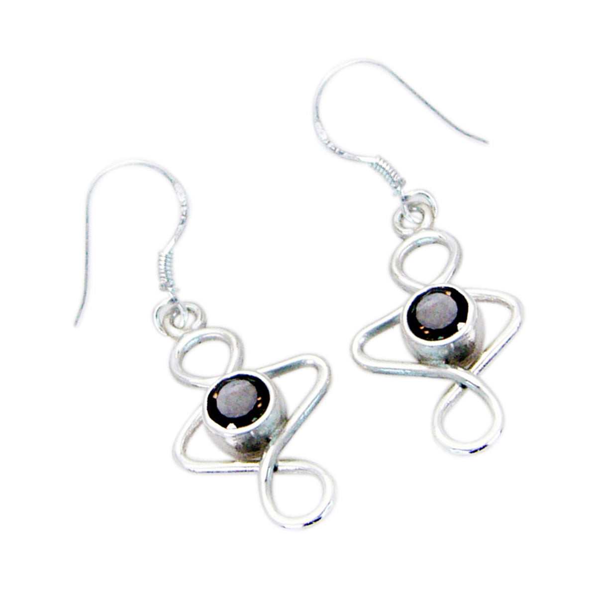 Hua Brown Delicate Solitaire Dangle Earring