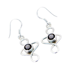 Hua Brown Delicate Solitaire Dangle Earring