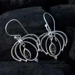 Agustina Brown Featherlight Solitaire Dangle Earring
