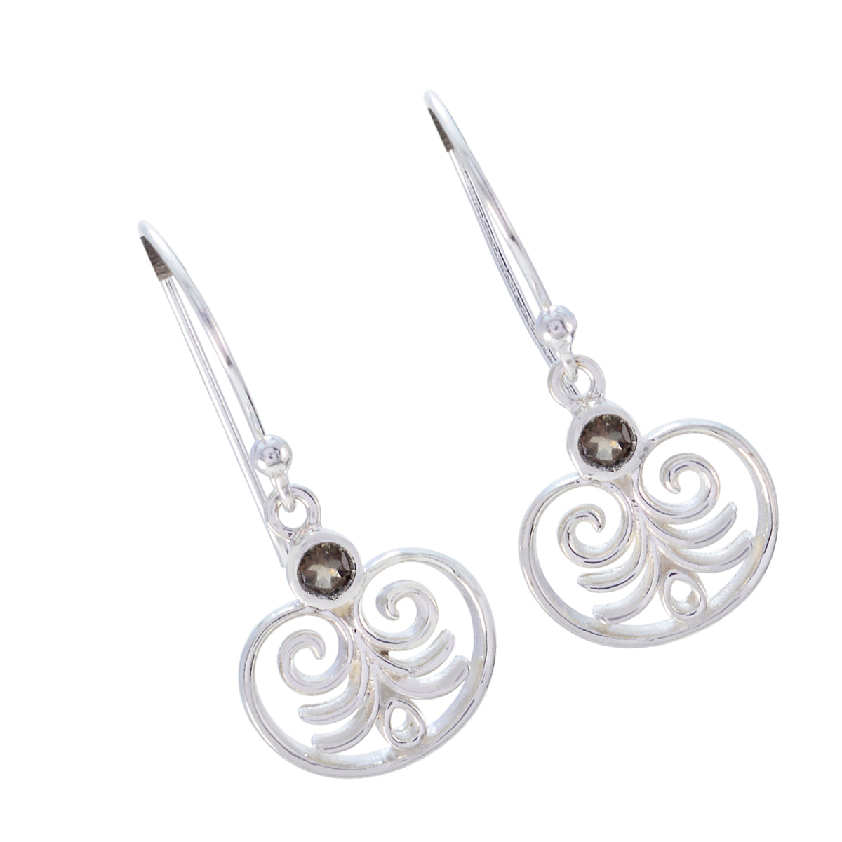 Alejandra Brown Delicate Solitaire Dangle Earring