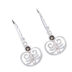 Alejandra Brown Delicate Solitaire Dangle Earring