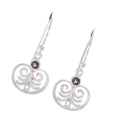 Alejandra Brown Delicate Solitaire Dangle Earring