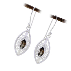Ángeles Brown Featherlight Solitaire Dangle Earring
