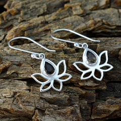 Nari Brown Dainty Solitaire Dangle Earring
