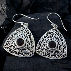 Bianca Brown Eye catching Solitaire Dangle Earring