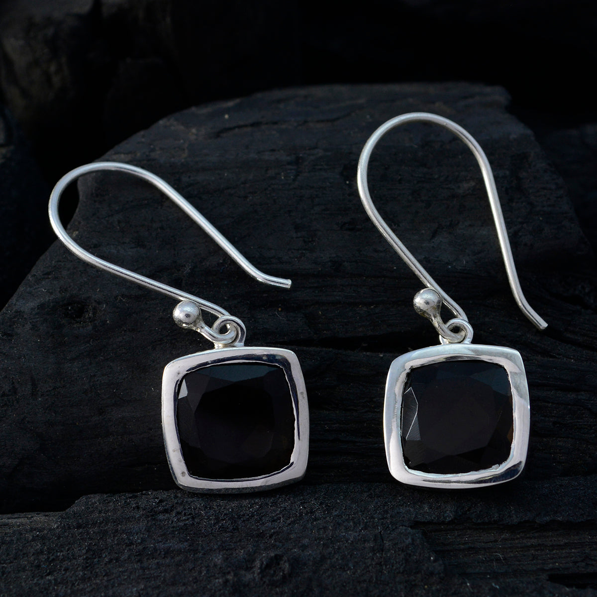 Bruna Brown Dainty Solitaire Dangle Earring