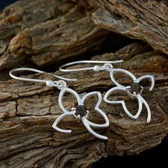 Katarina Brown Delicate Solitaire Dangle Earring
