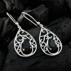 Carolina Brown Featherlight Solitaire Dangle Earring