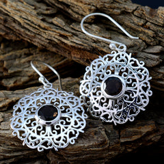 Nella Brown Tiny Solitaire Dangle Earring