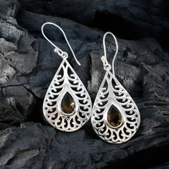 Daniela Brown Featherlight Solitaire Dangle Earring