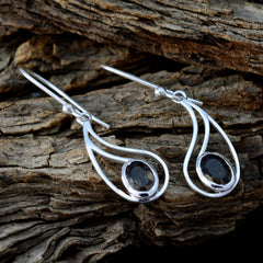 Dayana Brown Elegant Solitaire Dangle Earring
