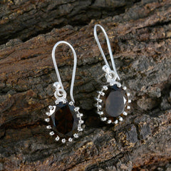 Gabriela Brown Tiny Solitaire Dangle Earring