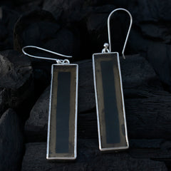 Isabella Brown Edgy Solitaire Dangle Earring