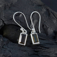 Mia Brown Dainty Solitaire Dangle Earring