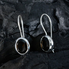 Isadora Brown Delicate Solitaire Dangle Earring