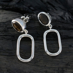 Ivana Brown Tiny Solitaire Stud Earring