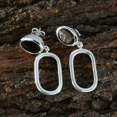 Ivana Brown Tiny Solitaire Stud Earring