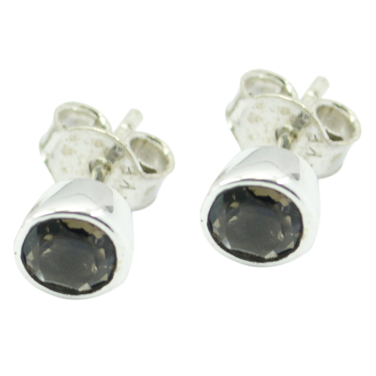 Soo jin Brown Elegant Solitaire Stud Earring