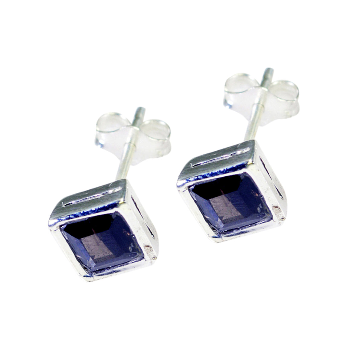 Julia Brown Minimalist Solitaire Stud Earring