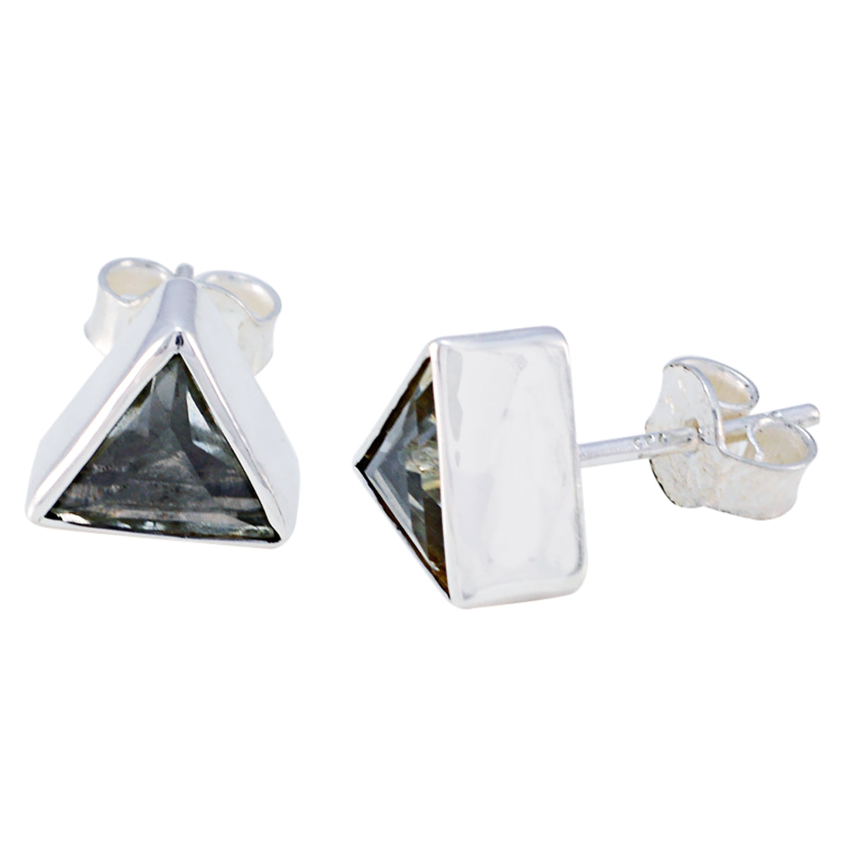Lourdes Brown Elegant Solitaire Stud Earring
