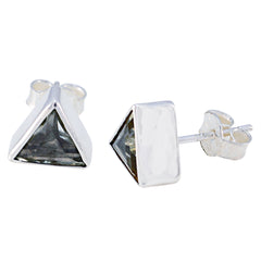 Lourdes Brown Elegant Solitaire Stud Earring