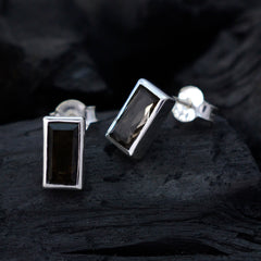 Joaquina Brown Elegant Solitaire Stud Earring