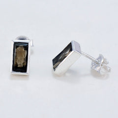 Joaquina Brown Elegant Solitaire Stud Earring