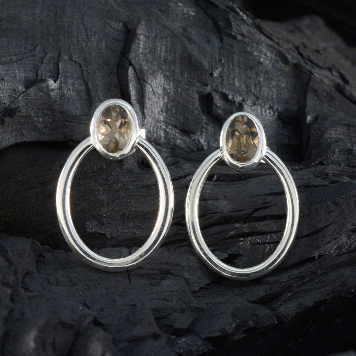 Sophia Brown Dainty Solitaire Stud Earring